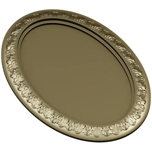 Ornate Oval Frame STL for CNC