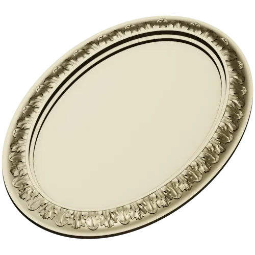 Ornate Oval Frame STL for CNC
