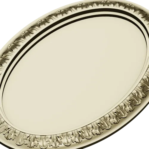 Ornate Oval Frame STL for CNC