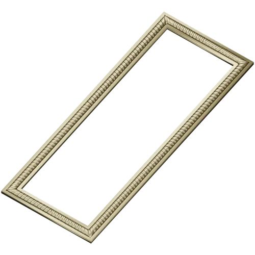 Rectangular Rope-Edge Frame STL for CNC Milling