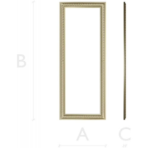 Rectangular Rope-Edge Frame STL for CNC Milling