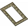 Grapevine Relief Decorative Frame STL for CNC