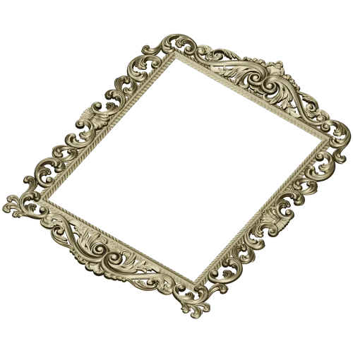 Baroque Acanthus Frame STL for CNC Milling