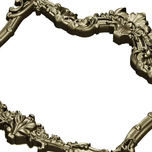 Rococo Shell Frame STL for CNC