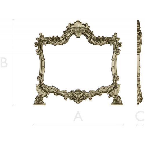 Rococo Shell Frame STL for CNC
