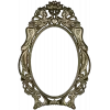 Ornate Rococo Oval Frame STL for CNC