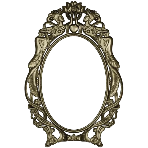 Ornate Rococo Oval Frame STL for CNC