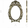 Ornate Rococo Oval Frame STL for CNC