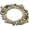 Baroque Floral Round Frame - STL 3D Model for CNC Routers