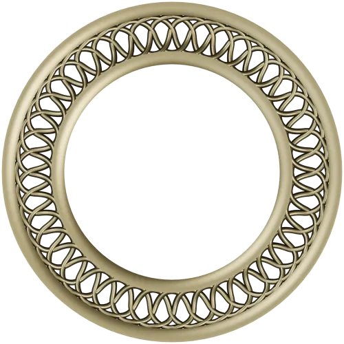 Intricate Interlaced Round Frame STL for CNC