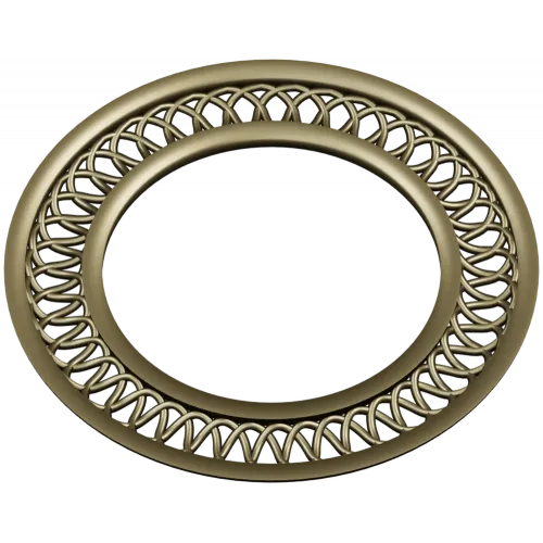 Intricate Interlaced Round Frame STL for CNC