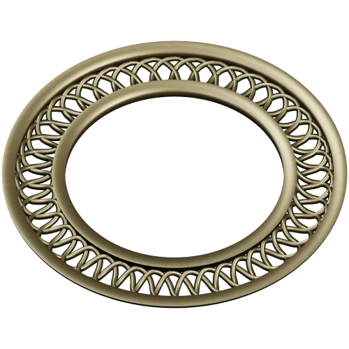 Intricate Interlaced Round Frame STL for CNC