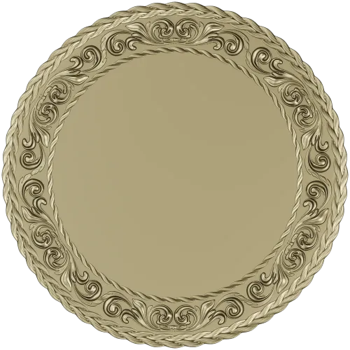 Ornate Round Medallion STL for CNC Routing