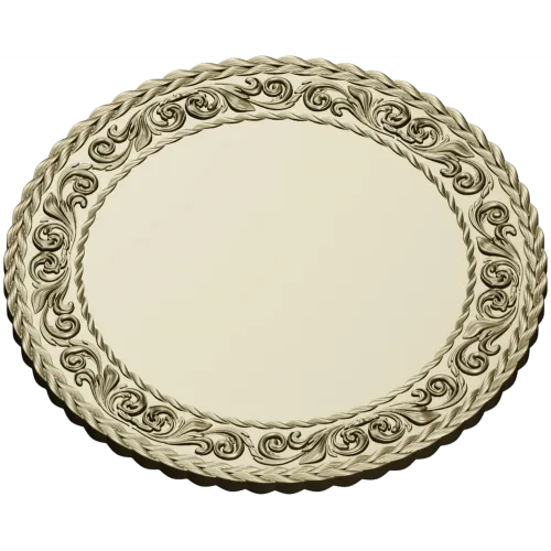 Ornate Round Medallion STL for CNC Routing