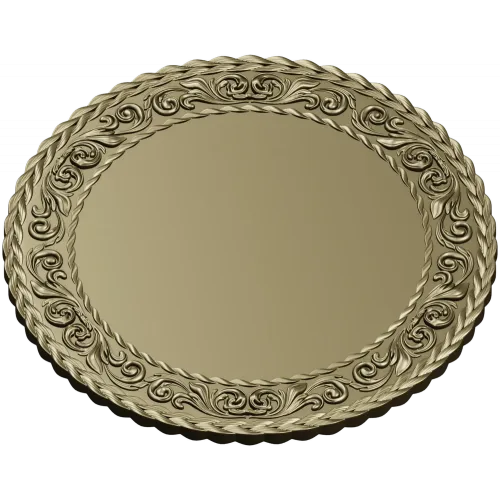 Ornate Round Medallion STL for CNC Routing