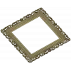 Baroque Square Frame STL - ornate 3D model for CNC carving