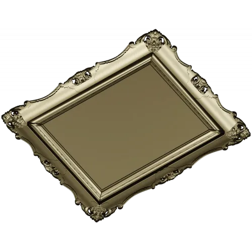 Aurelia Baroque Frame - STL 3D model for CNC milling