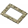 Florentine Rose Decorative Frame STL for CNC