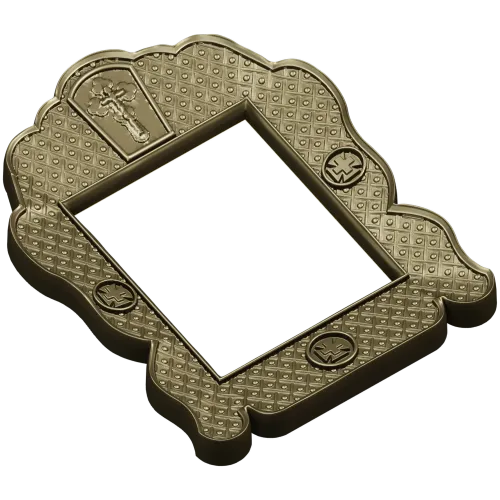 Orthodox Scalloped Frame - STL 3D Model for CNC Carving