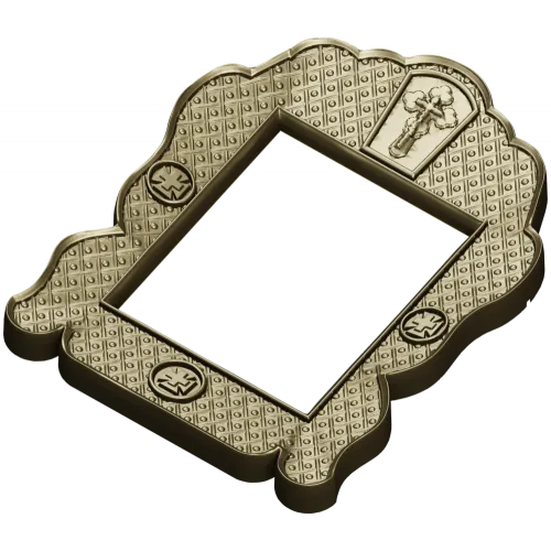 Orthodox Scalloped Frame - STL 3D Model for CNC Carving