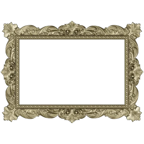 Ornate Baroque Frame STL for CNC