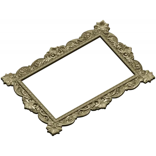 Ornate Baroque Frame STL for CNC