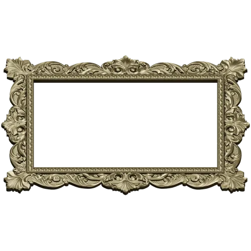Ornate Baroque Frame STL for CNC