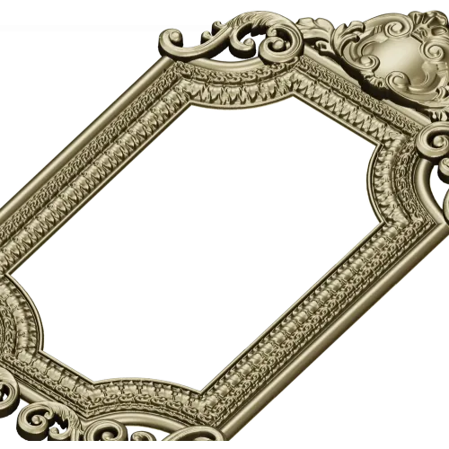 Барочная декоративная рамка STL для ЧПУ