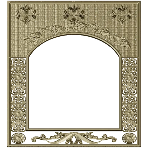 Vinecrest Arched Decorative Frame - STL 3D model for CNC milling
