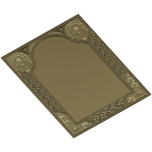 Ornate Arched Frame STL for CNC