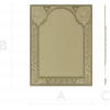 Ornate Arched Frame STL for CNC