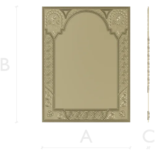 Ornate Arched Frame STL for CNC