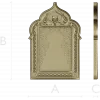 Ornate Trefoil Icon Frame STL for CNC