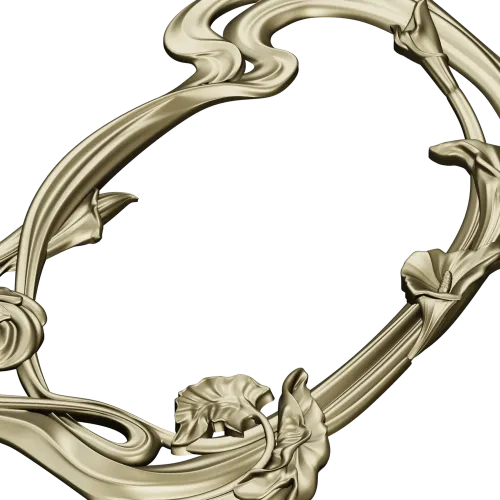 Aurelia Lily Frame - STL 3D model for CNC routing