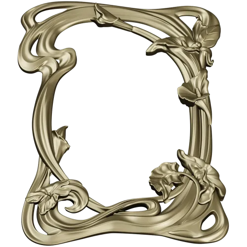Aurelia Lily Frame - STL 3D model for CNC routing