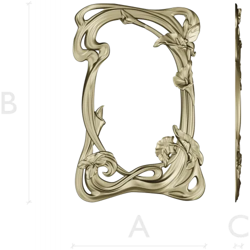 Aurelia Lily Frame - STL 3D model for CNC routing