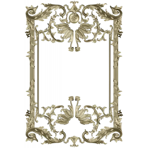 Baroque Ornamental Frame STL for CNC milling