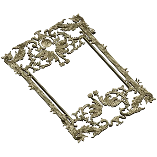 Baroque Ornamental Frame STL for CNC milling