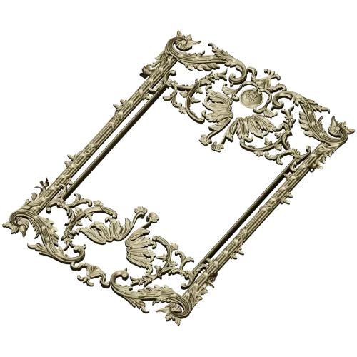 Baroque Ornamental Frame STL for CNC milling
