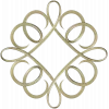 Decorative Ribbon Loop Frame STL for CNC