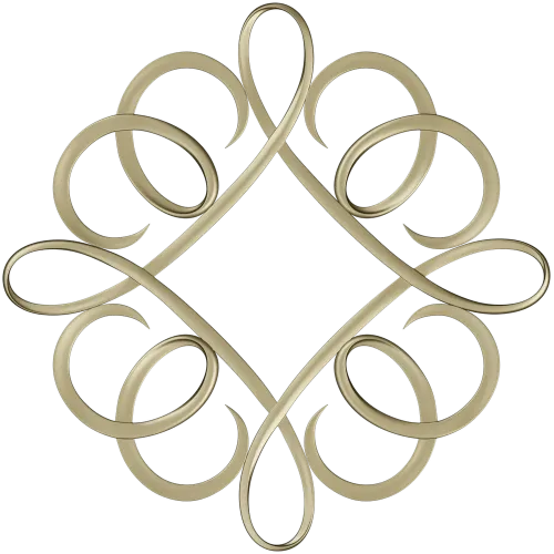Decorative Ribbon Loop Frame STL for CNC