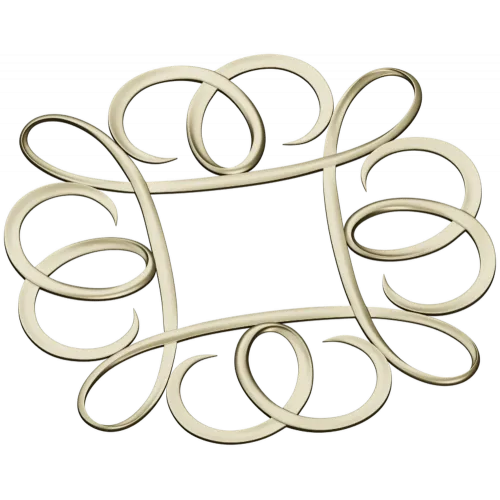 Decorative Ribbon Loop Frame STL for CNC