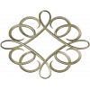 Decorative Ribbon Loop Frame STL for CNC