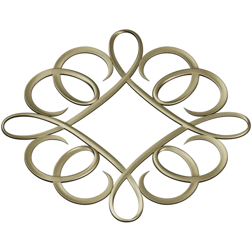 Decorative Ribbon Loop Frame STL for CNC