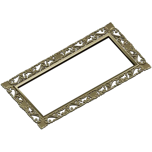 Rectangular Filigree Frame STL for CNC