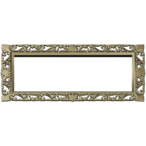 Rectangular Filigree Frame STL for CNC