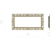 Rectangular Filigree Frame STL for CNC