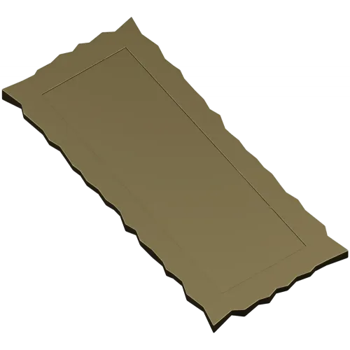 Serrated Rectangular Frame STL for CNC milling