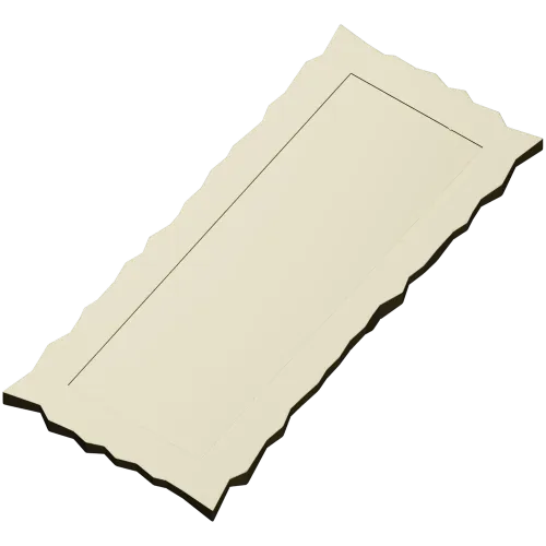 Serrated Rectangular Frame STL for CNC milling