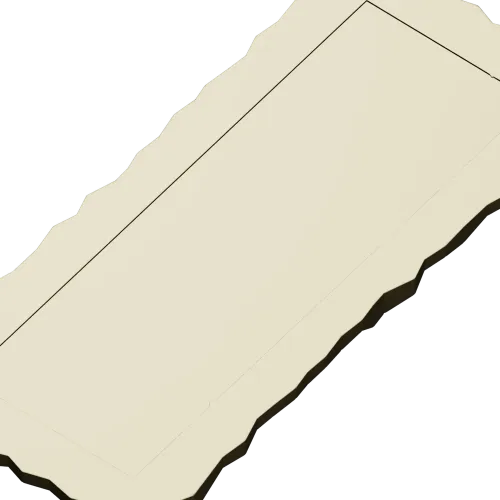Serrated Rectangular Frame STL for CNC milling
